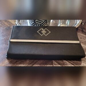 Black and Chrome Evening Clutch